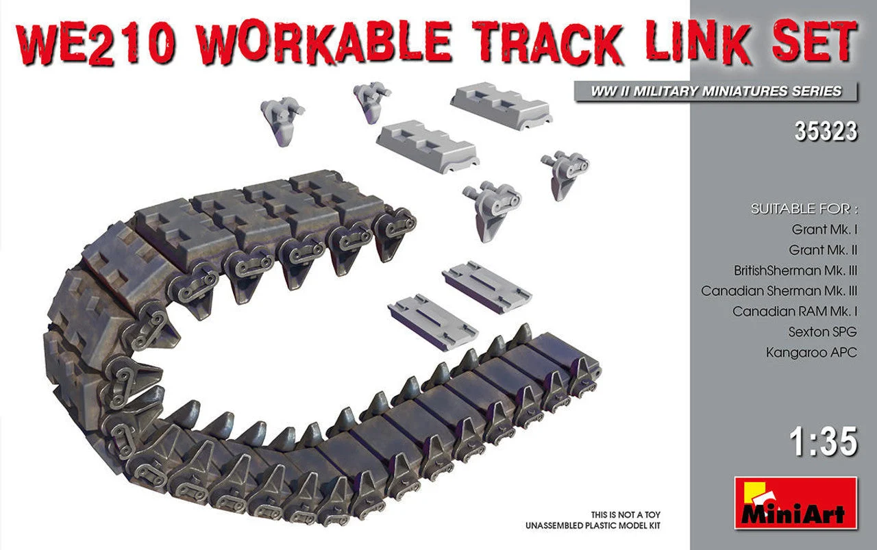 Miniart 1/35 Miniart WE210 Workable Track Link Set