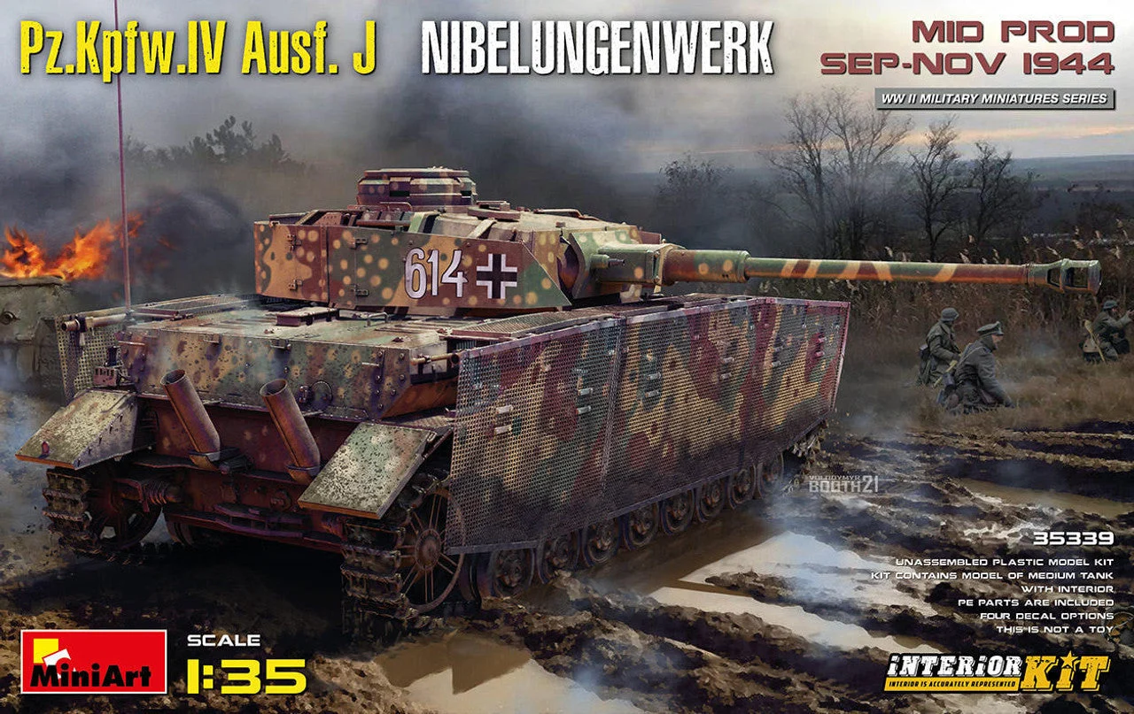 Miniart 1/35 Miniart Pz.Kpfw.IV Ausf. J Nibelungenwerk. Mid Prod. (Sep-Nov 1944) Interior Kit
