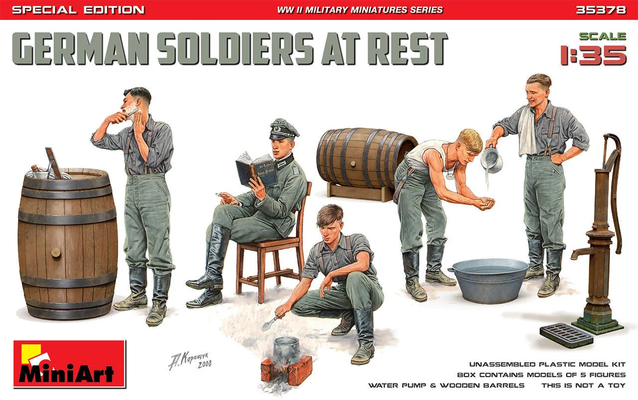 Miniart 1/35 GERMAN SOLDIERS AT REST. SPECIAL EDITION