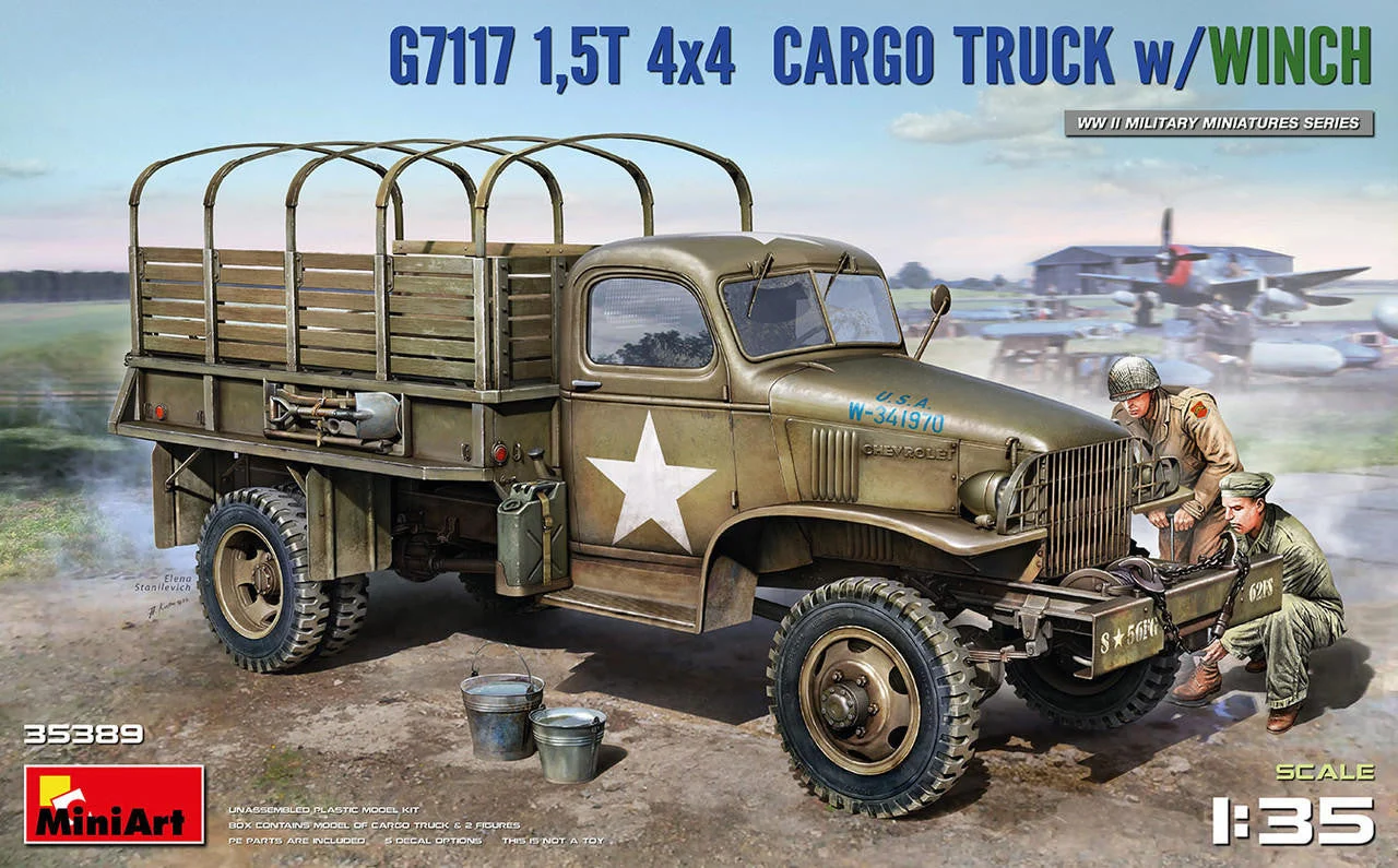 Miniart 1/35 Miniart US Army G7117 1.5-Ton 4x4 Cargo Truck w/Winch