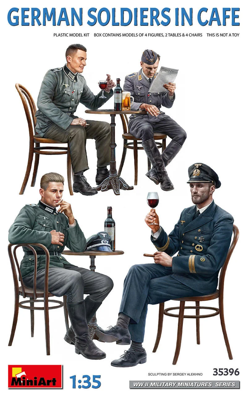 Miniart 1/35 Miniart German Soldiers in Cafe