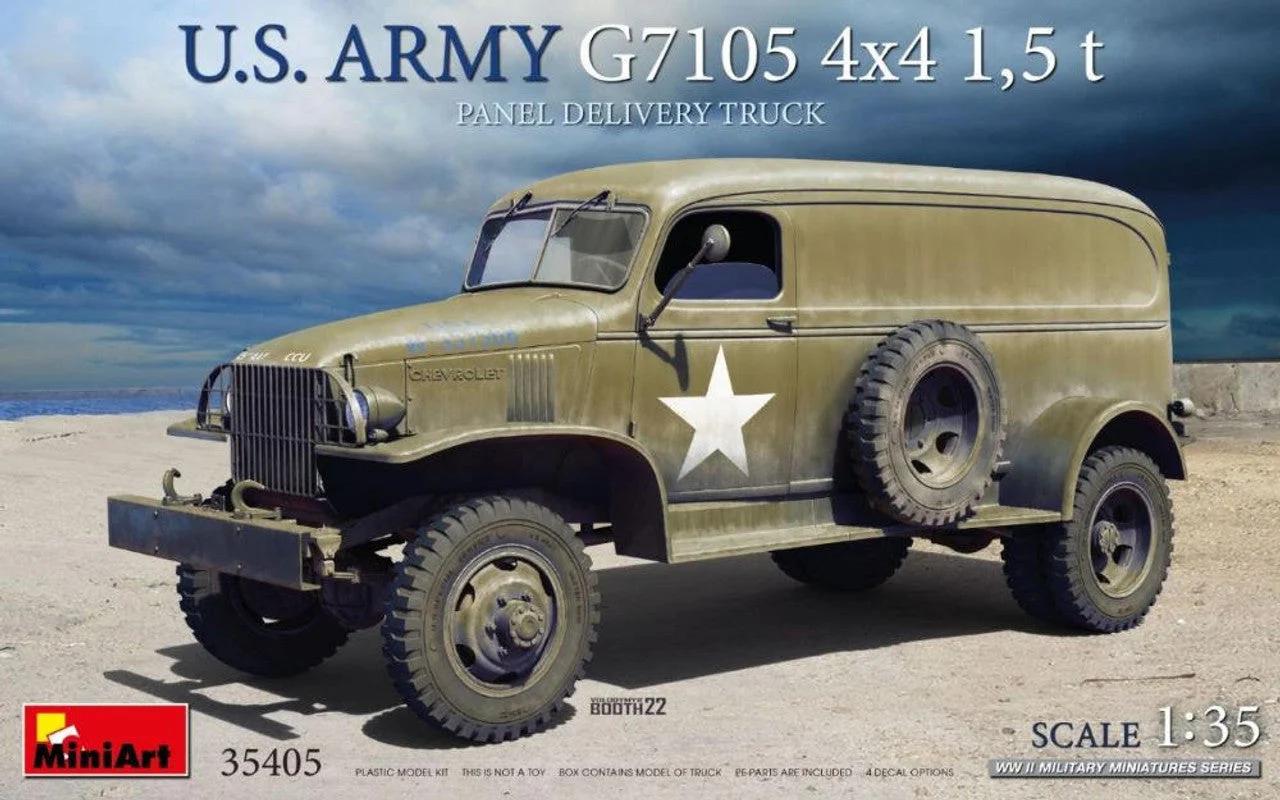 Miniart 1/35 Miniart U.S. Army G7105 4x4 1,5 t Panel Van