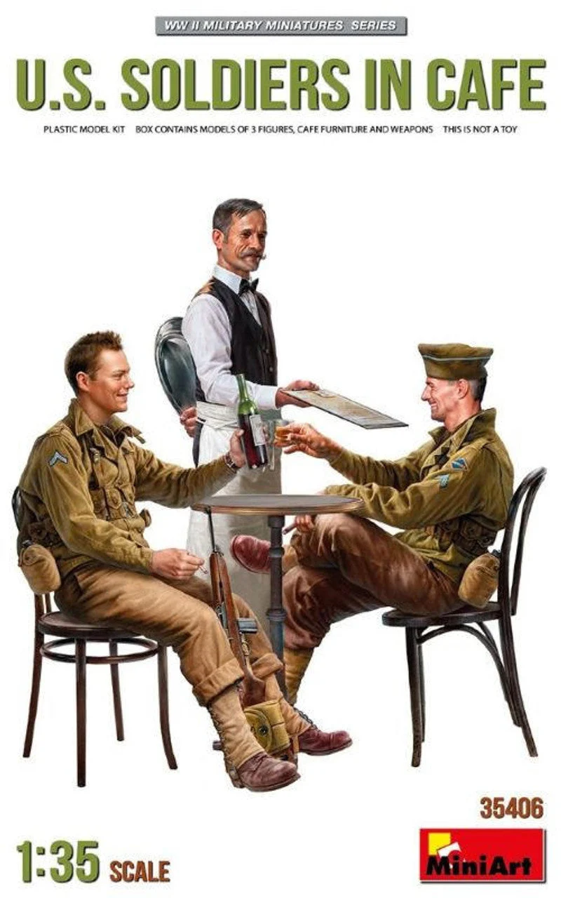 Miniart 1/35 U.S. Soldiers in Cafe