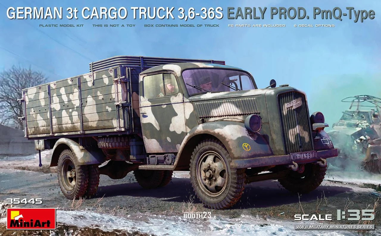 Miniart 1/35 Miniart GERMAN 3t CARGO TRUCK 3,6-36S EARLY PROD. PmQ-Type