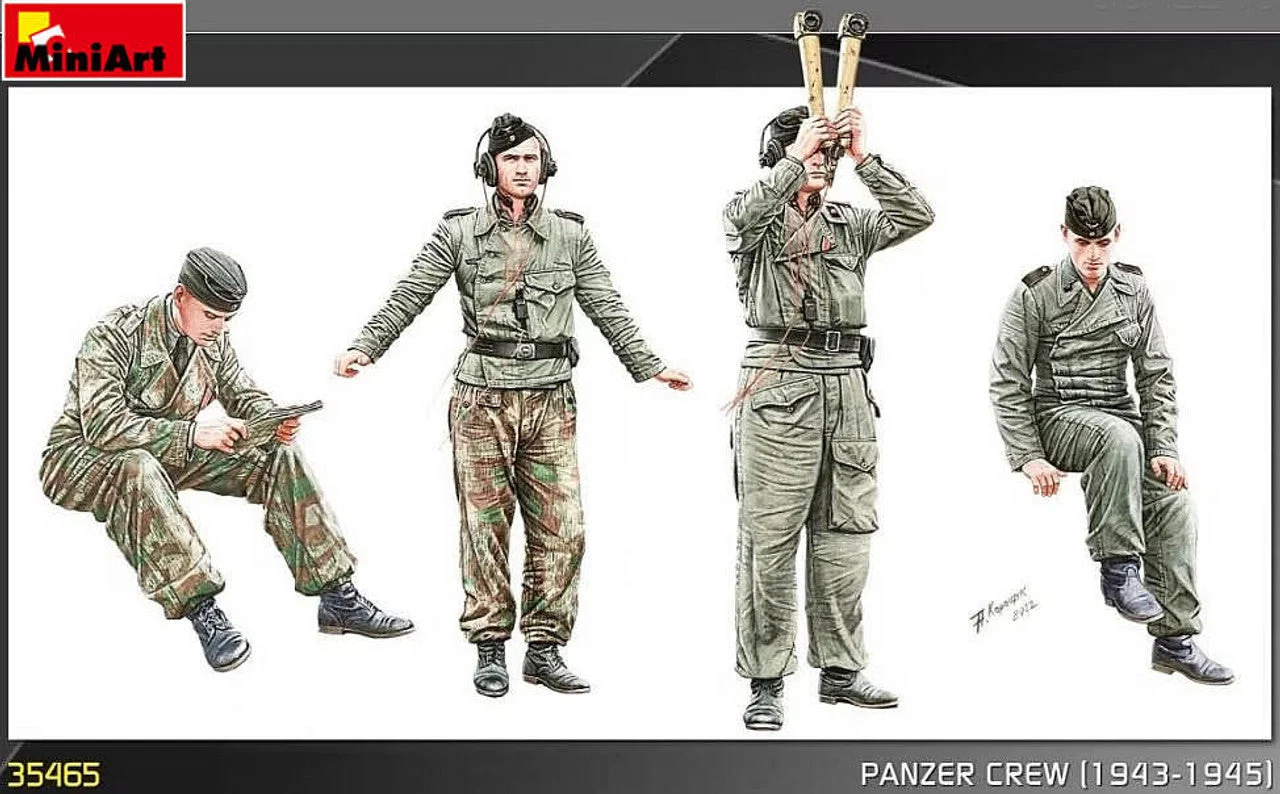 Miniart 1/35 Panzer Crew Figure Set