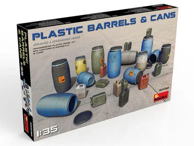 1/35 Miniart Plastic Barrels & Cans - PREORDER
