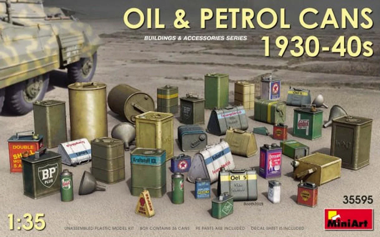 Miniart 1/35 Miniart Oil & Petrol Cans 1930-40s (36)