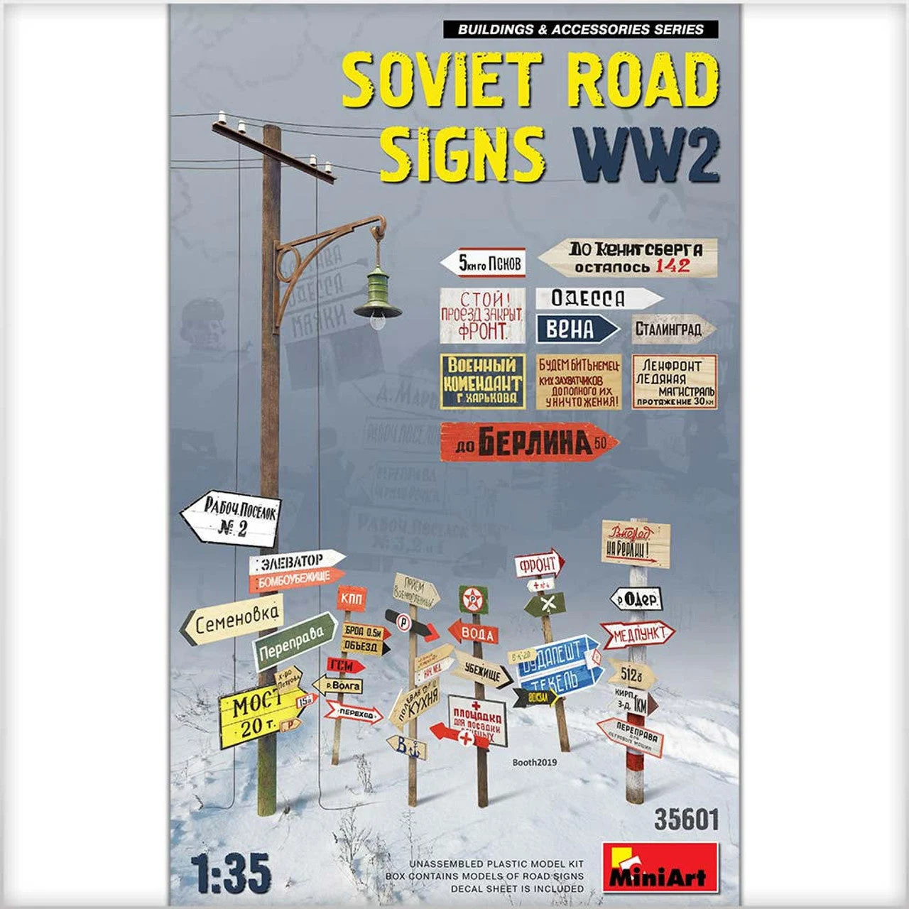 Miniart 1/35 Miniart Soviet Road Signs WW2