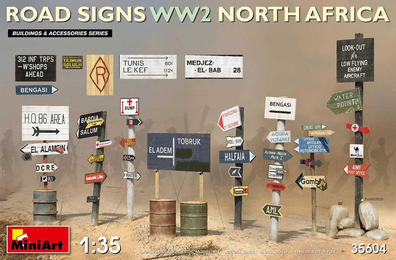 Miniart 1/35 Miniart Road Signs WW2 (N.Africa)