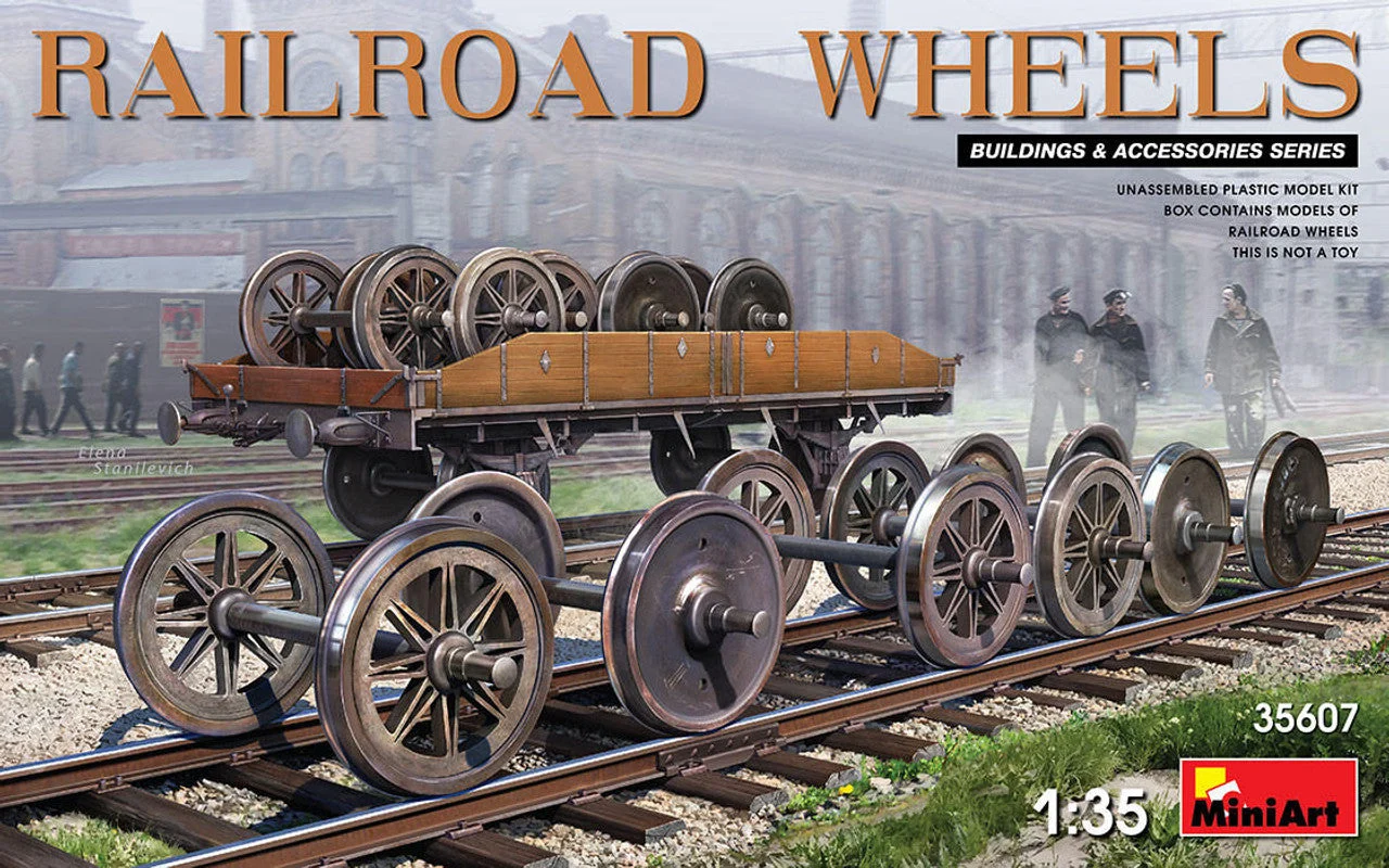 Miniart 1/35 Miniart Railroad Wheels