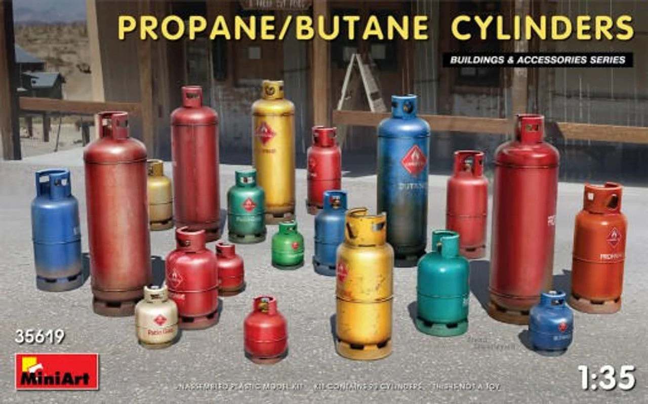 Miniart 1/35 Miniart Propane/Butane Cylinders (20)