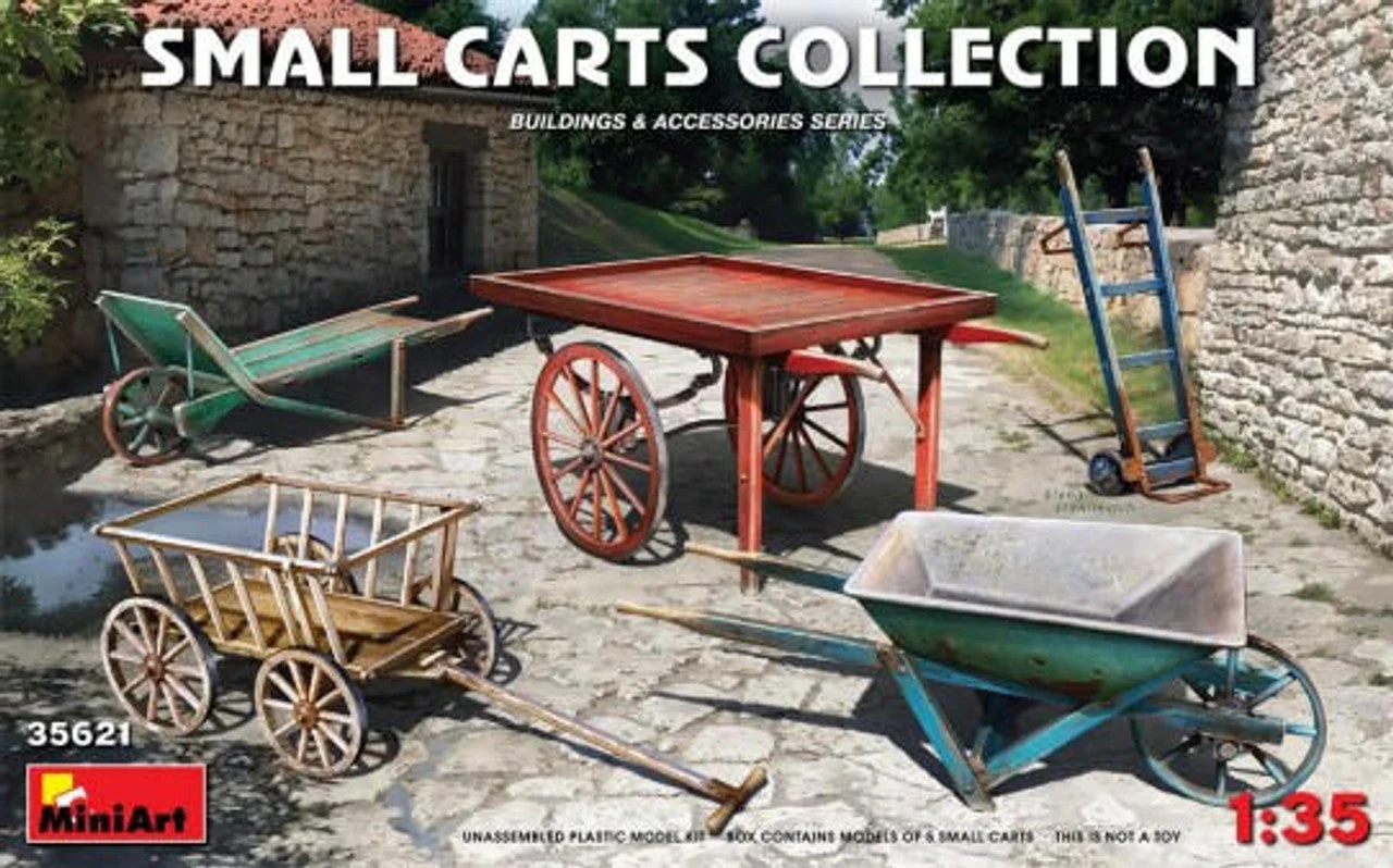 Miniart 1/35 Miniart Small Carts Collection (5)