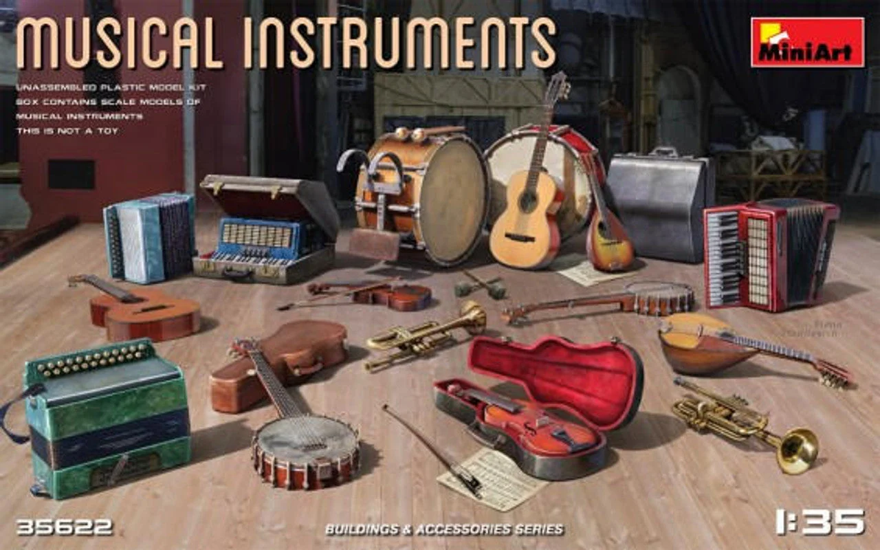 Miniart 1/35 Miniart Musical Instruments (16 total)