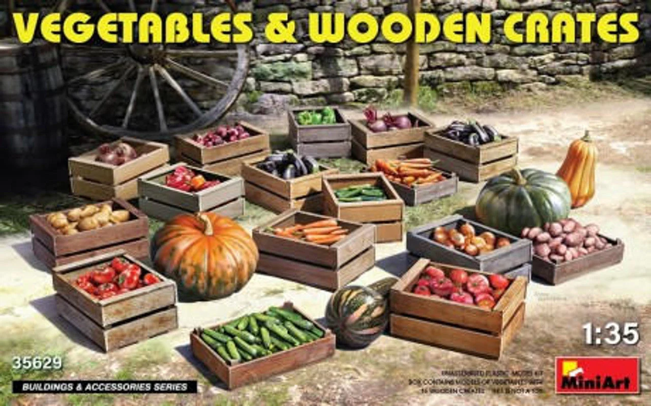 Miniart 1/35 Miniart Vegetables & Wooden Crates