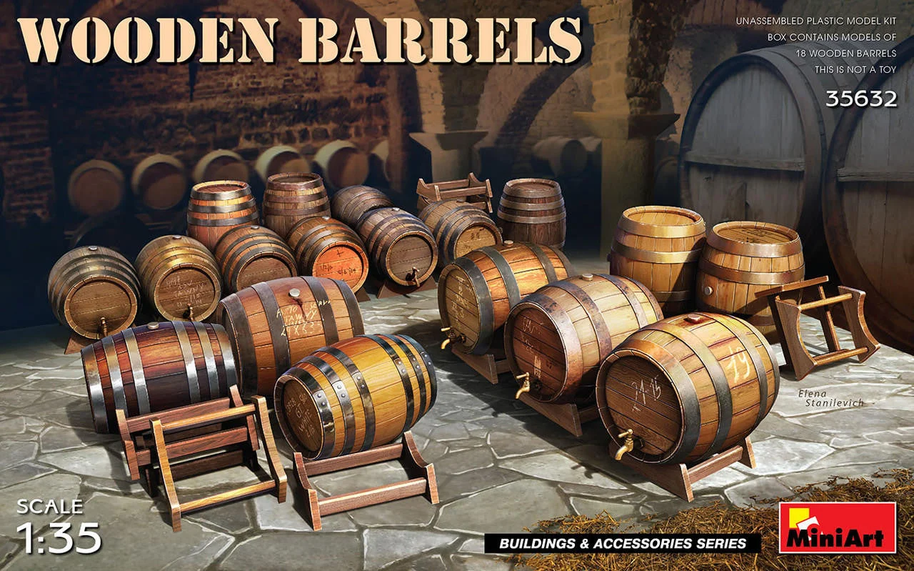 Miniart 1/35 Miniart Wooden Barrels