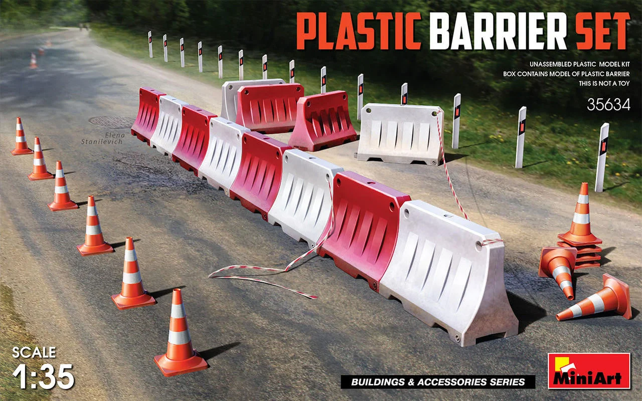 Miniart 1/35 Miniart Plastic Barrier Set