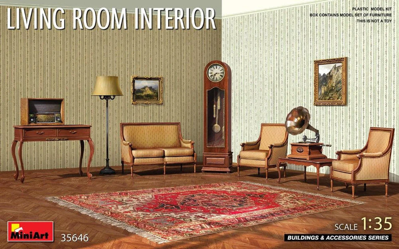 Miniart 1/35 Miniart Living Room Interior