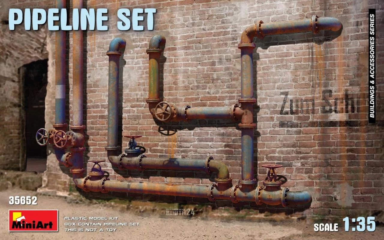 Miniart 1/35 Miniart PIPELINE SET Plastic Model Kit