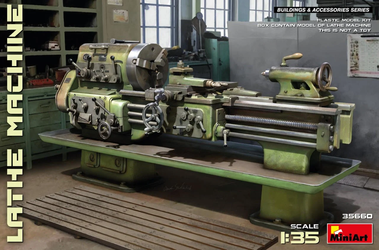 Miniart 1/35 Miniart Lathe Machine Plastic Model Kit