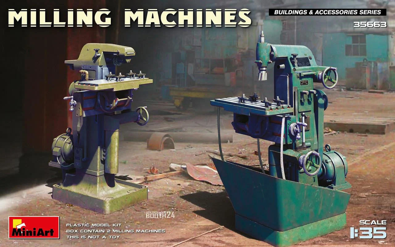 Miniart 1/35 Miniart Milling Machines Plastic Model Kit