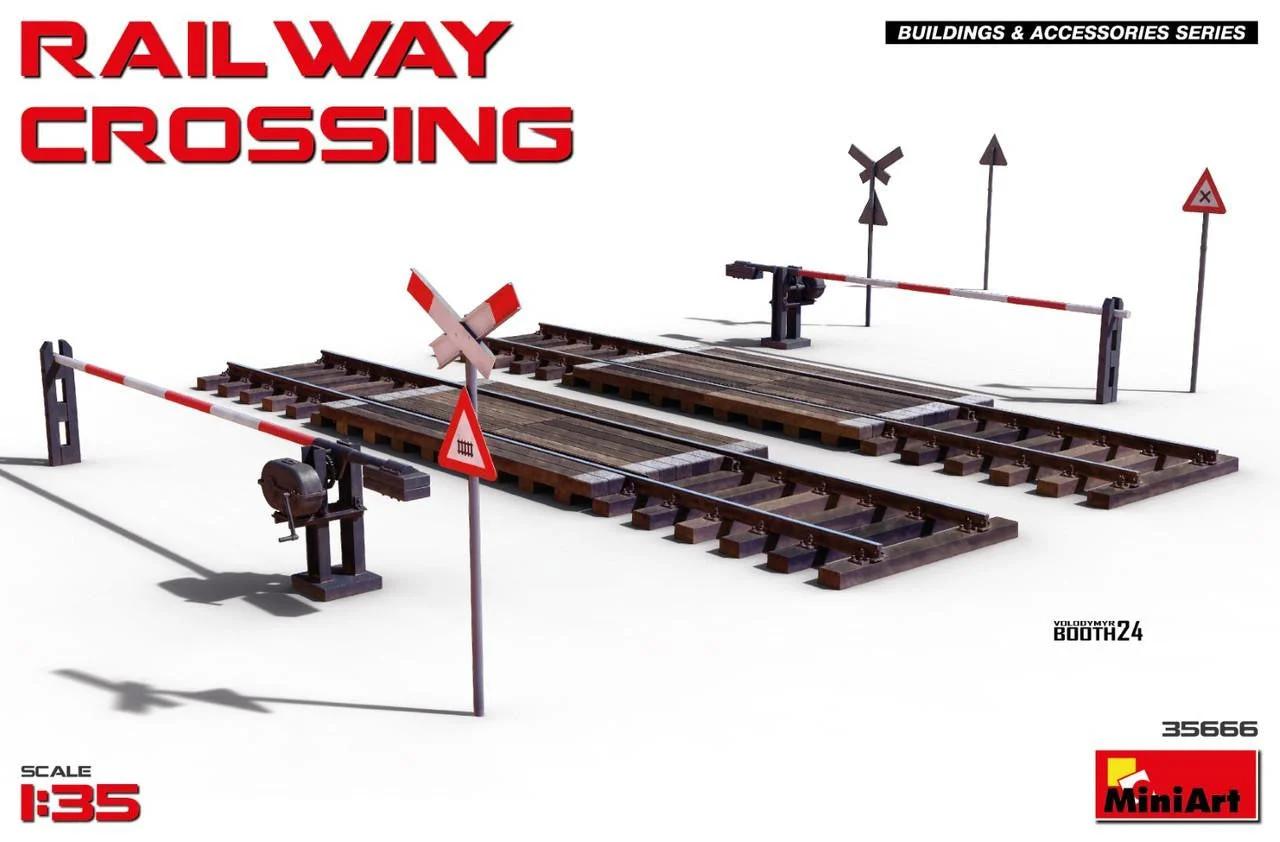 Miniart 1/35 Miniart Railway Crossing