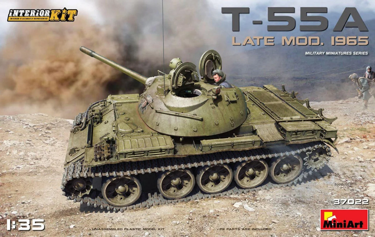 Miniart 1/35 Miniart T-55A Late Mod. 1965 Tank w/Interior