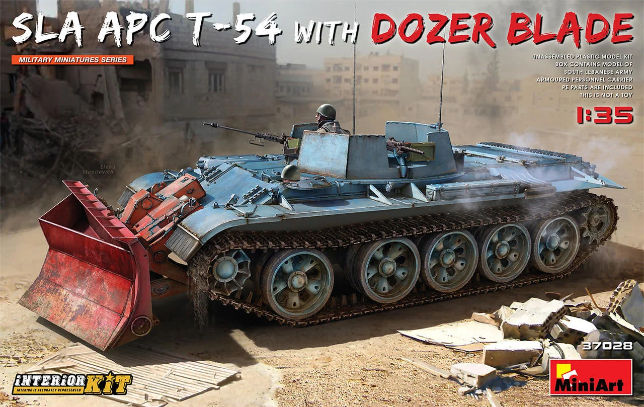 Miniart 1/35 Miniart SLA APC T-54 w/Dozer Blade w/Interior