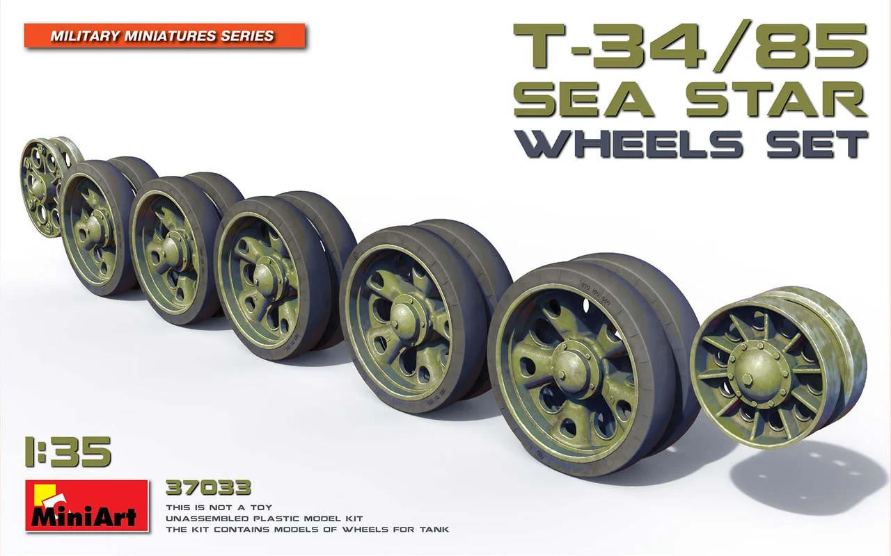 Miniart 1/35 Miniart T-34/85 Sea Star Wheels Set