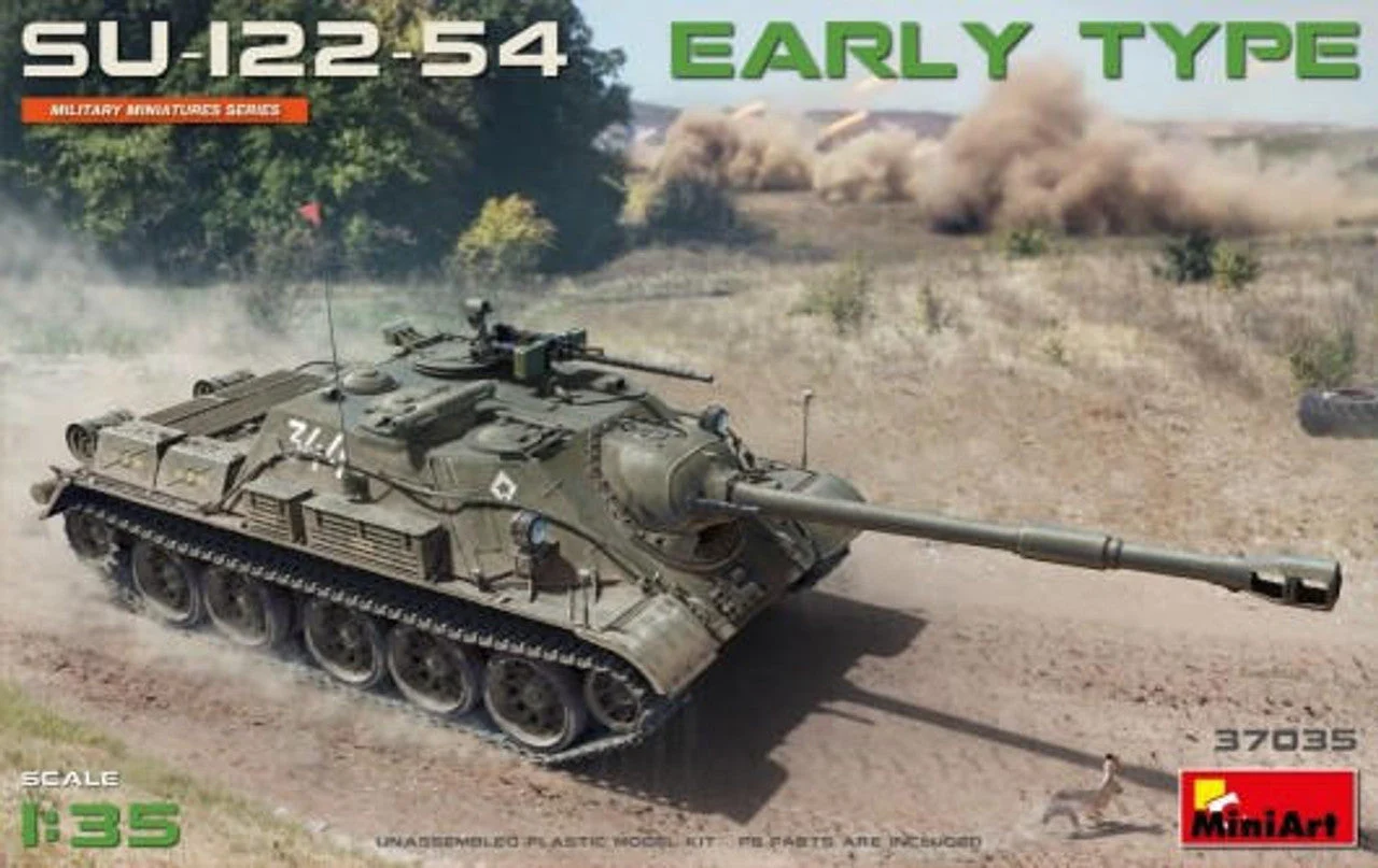 Miniart 1/35 Miniart Soviet Su122-54 Early Type Self-Propelled Howitzer on T54 Tank Chassis