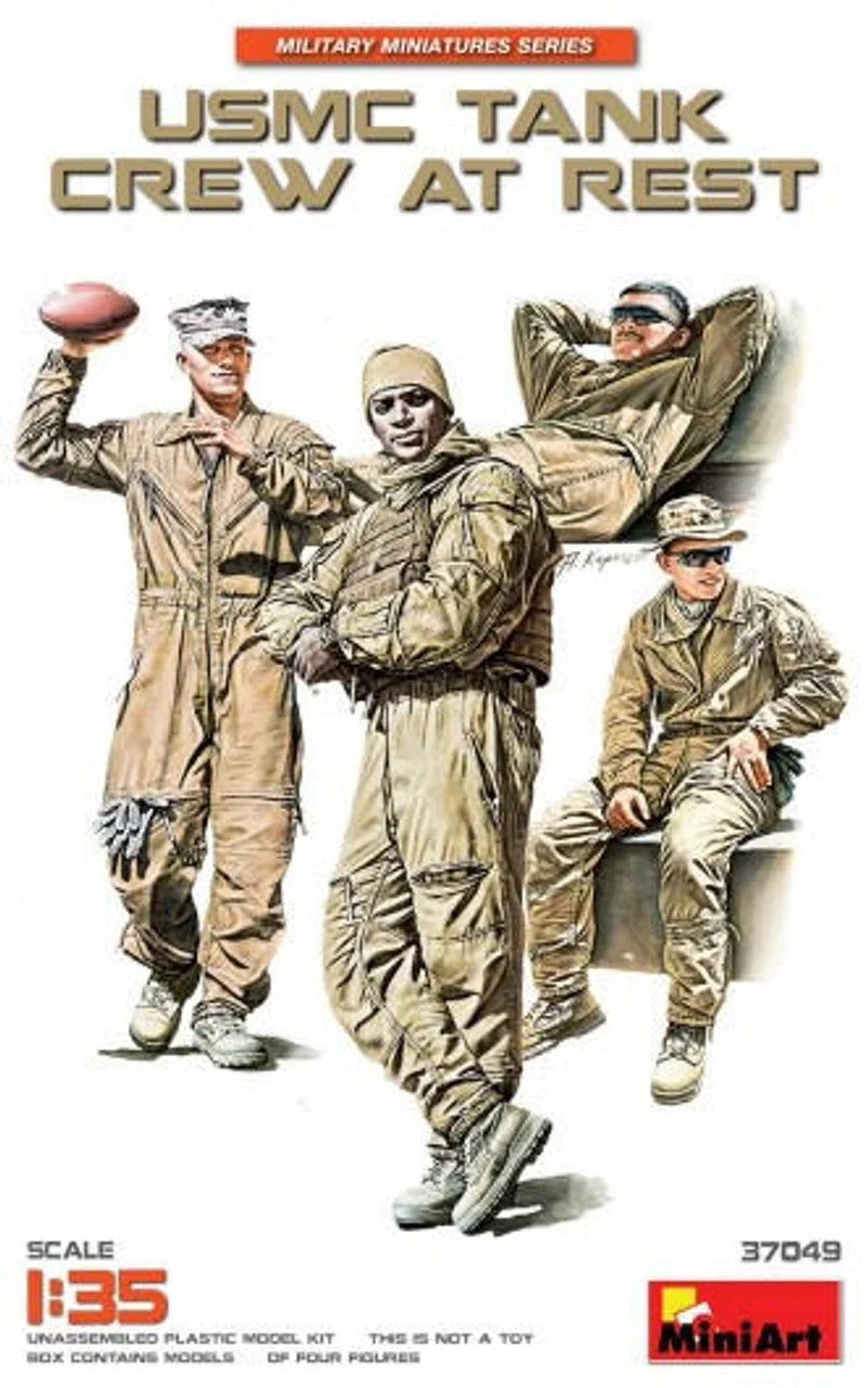 Miniart 1/35 USMC Tank Crew at Rest (4)