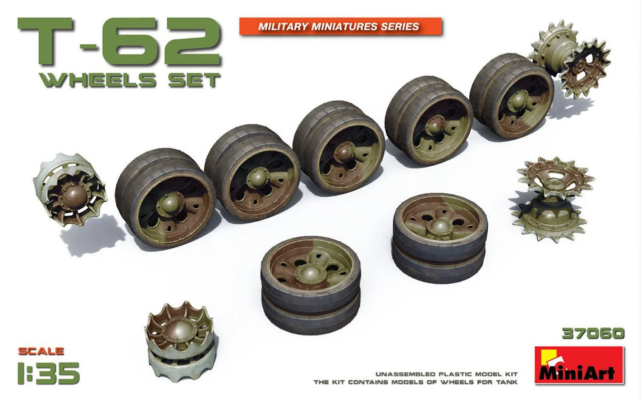 Miniart 1/35 Miniart T-62 Wheels Set