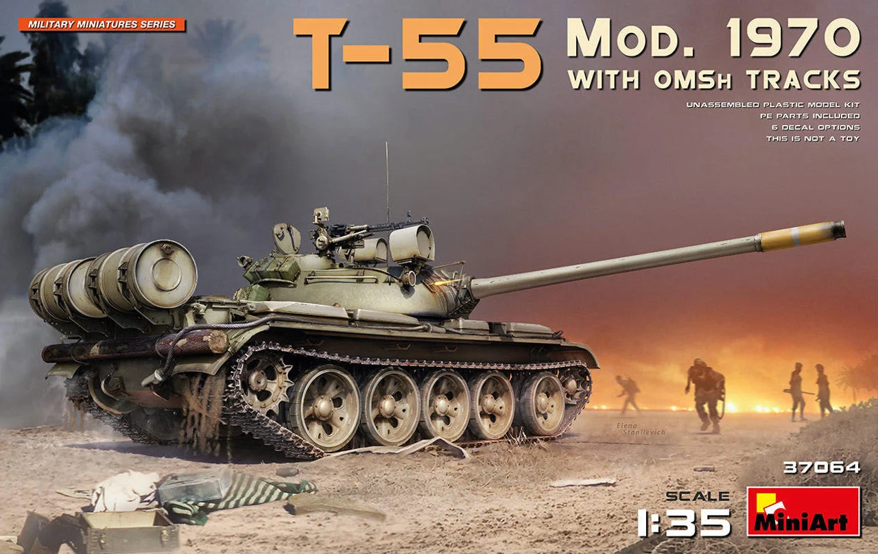 Miniart 1/35 Miniart T-55 Mod 1970 w/ OMSH Tracks