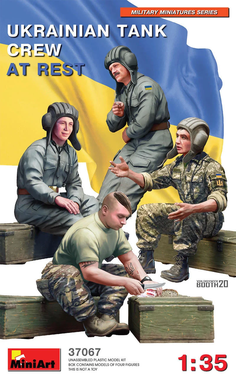 Miniart 1/35 Miniart Ukraine Tank Crew at Rest (x4 Figure Set)