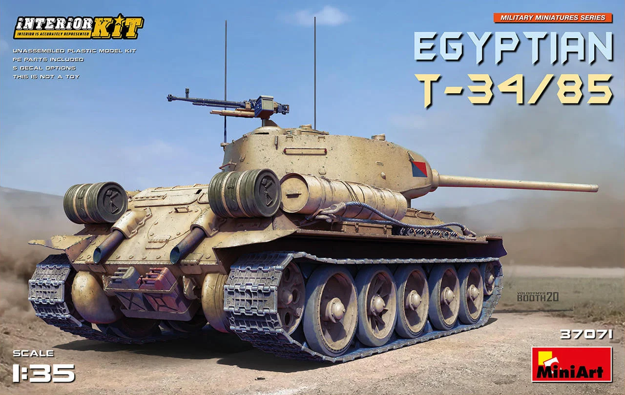 Miniart 1/35 Miniart Egyptian T-34/85 w/Interior