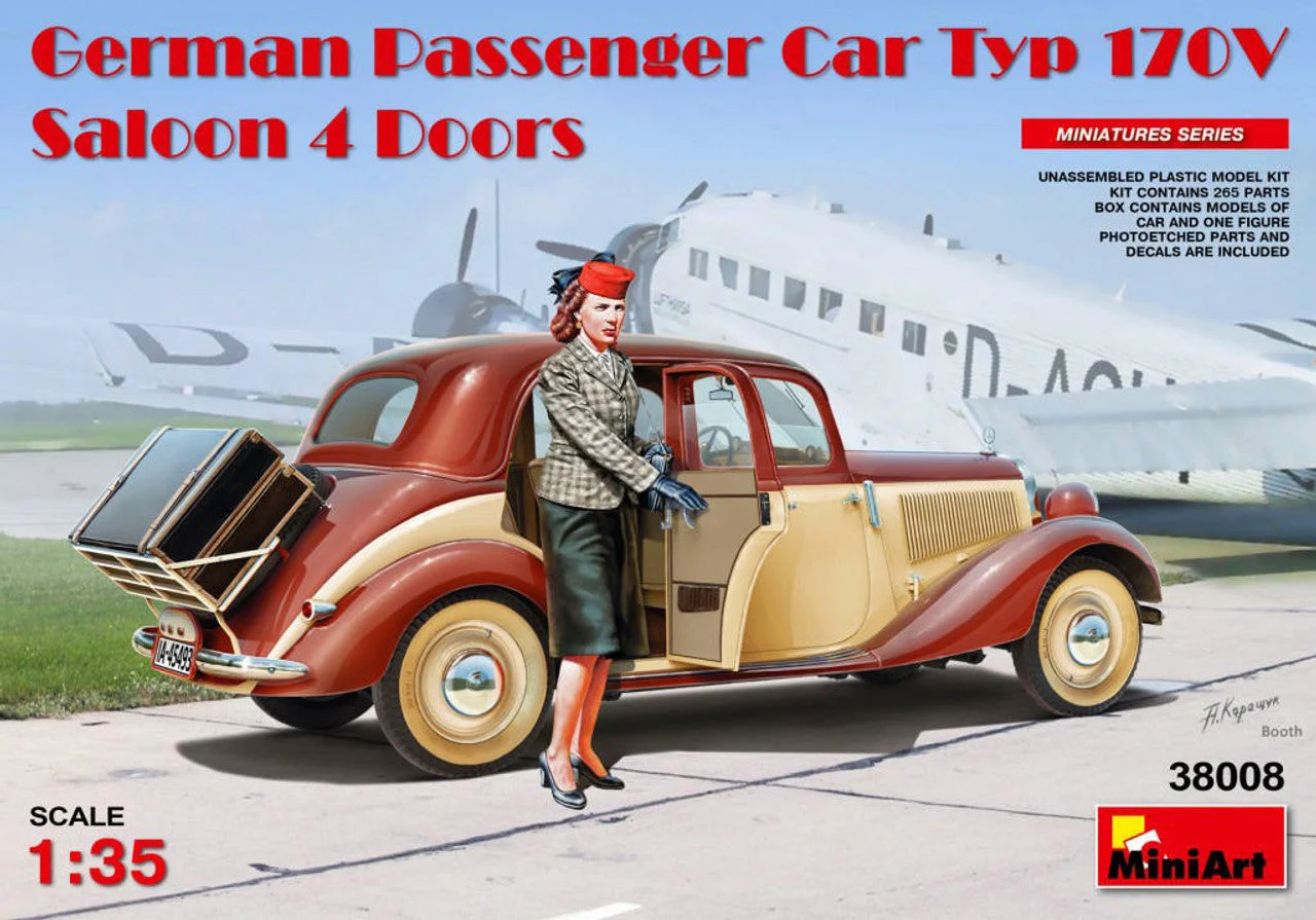 Miniart 1/35 Miniart German Passenger Car Type 170V Saloon 4 Doors