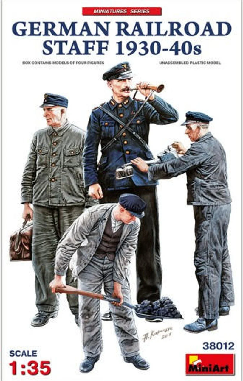 Miniart 1/35 German Railroad Staff 1930-40s (4)