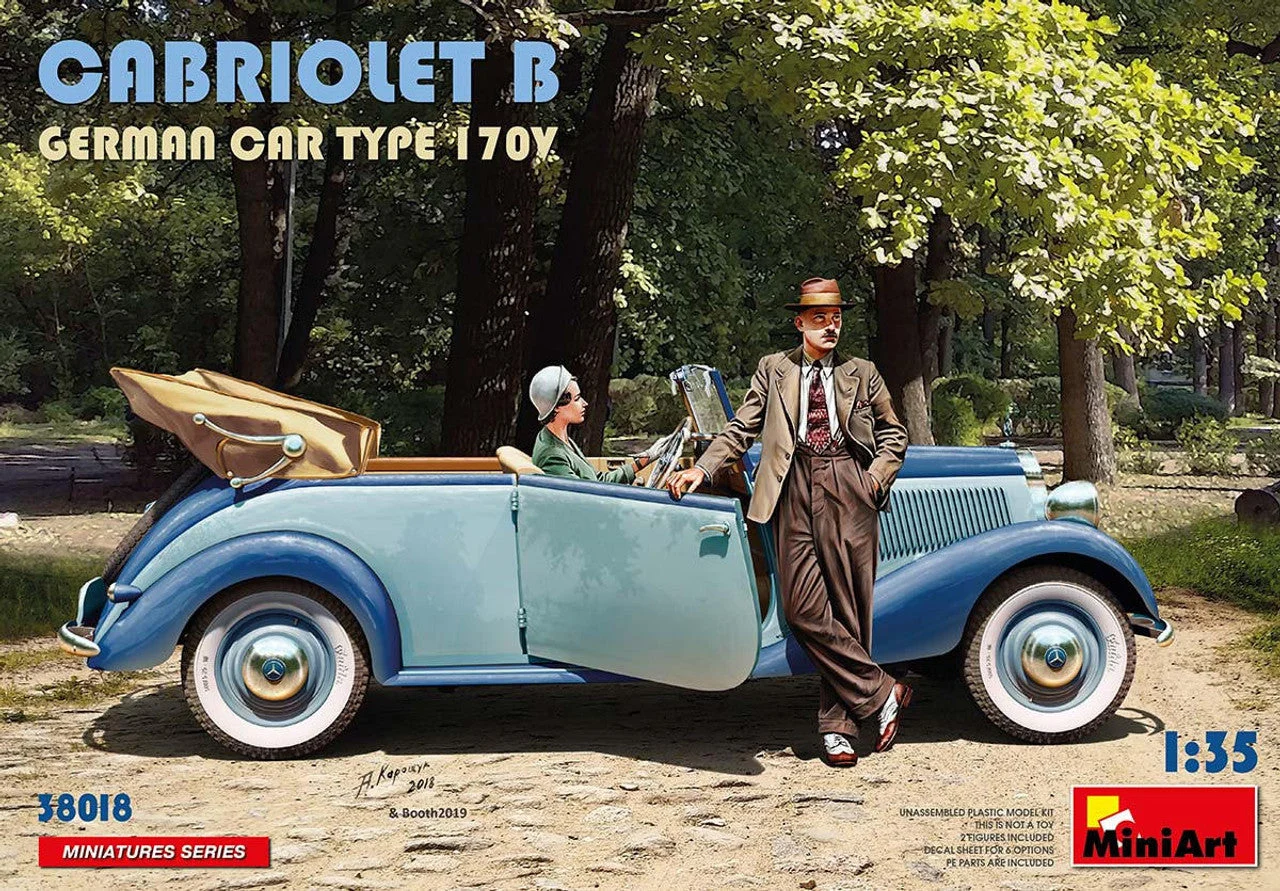 Miniart 1/35 Miniart Cabriolet B German Car Type 170V