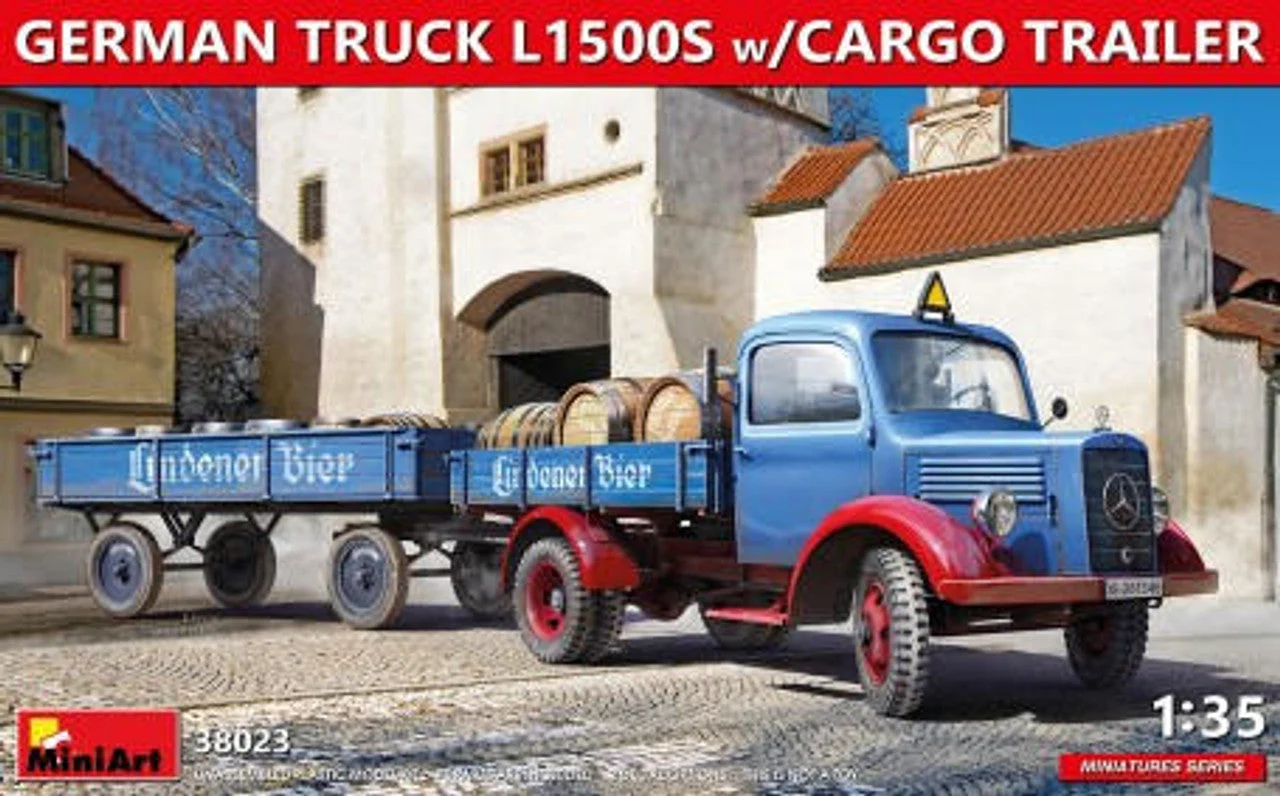 Miniart 1/35 Miniart German L1500S Truck w/Cargo Trailer