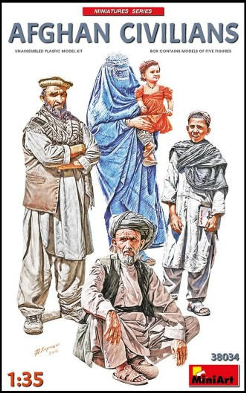 Miniart 1/35 Afghan Civilians (5)