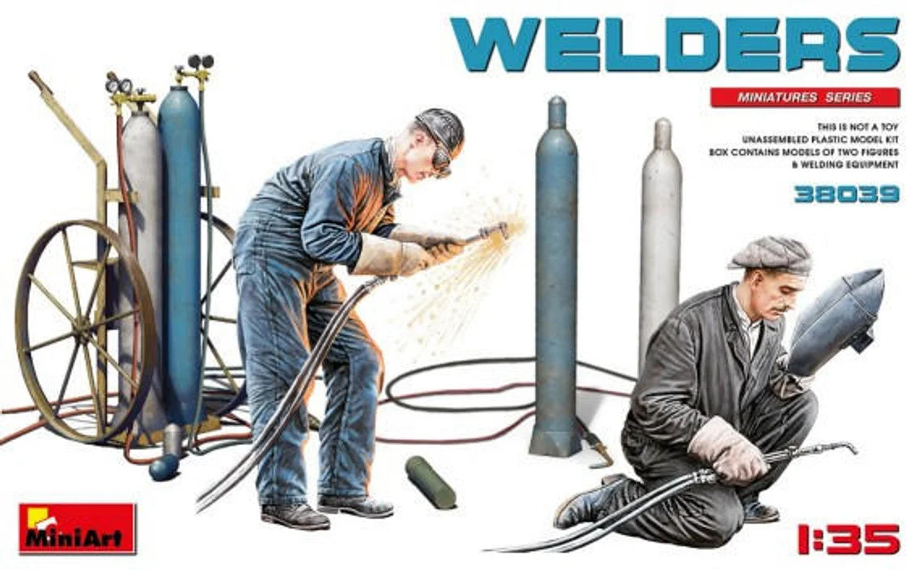 Miniart 1/35 Miniart Welders (2) w/Equipment