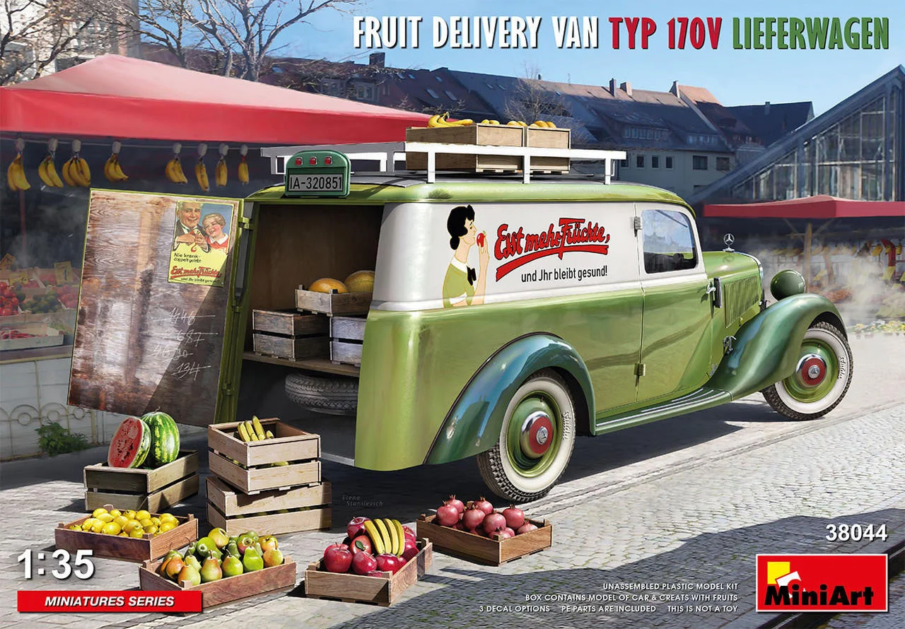 Miniart 1/35 Miniart Fruit Delivery Van TYP 170V Lieferwagen
