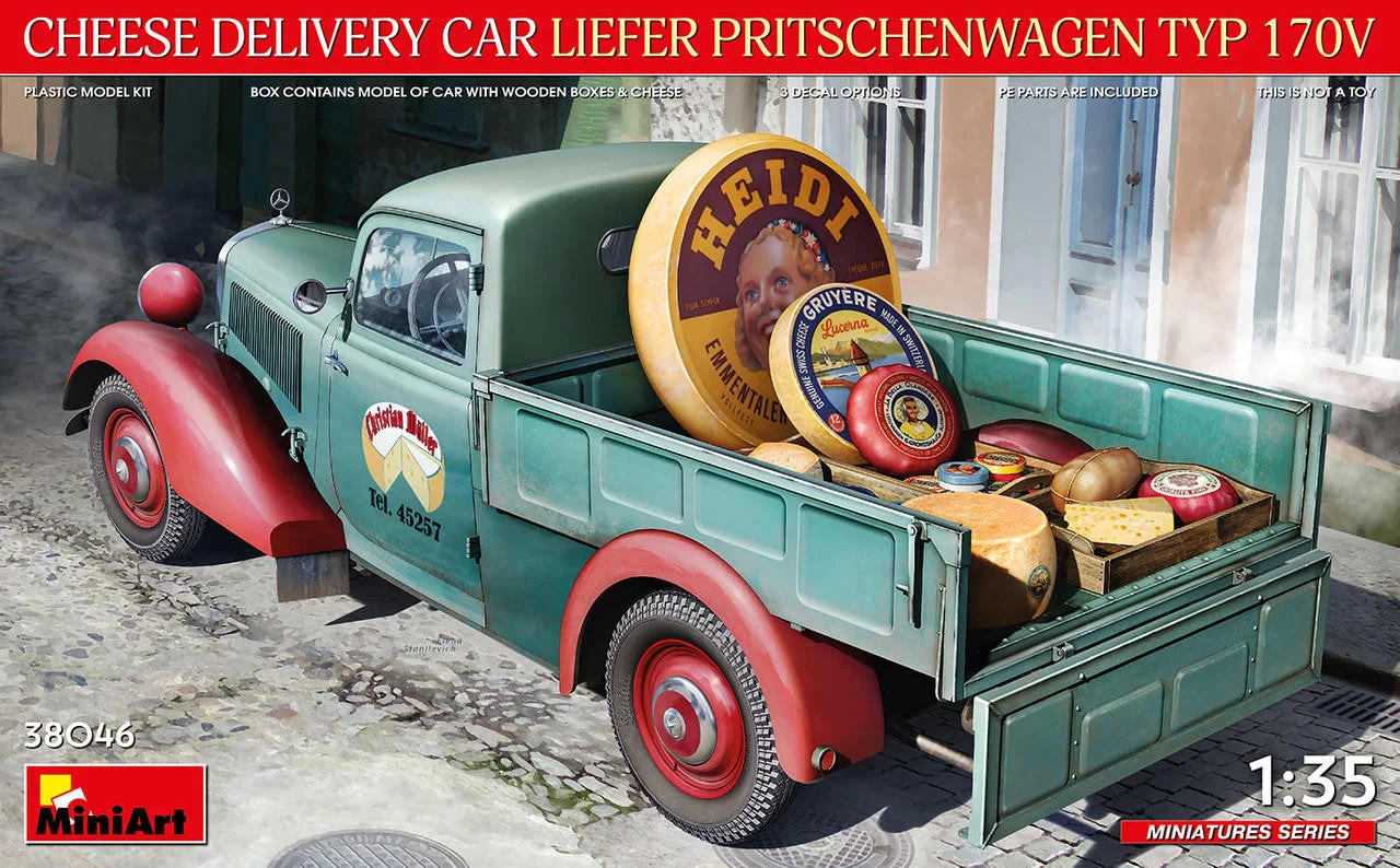 Miniart 1/35 Miniart Cheese Delivery Car Liefer Pritschenwagen Typ 170V