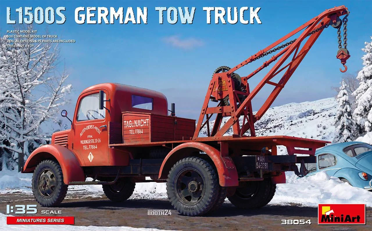 Miniart 1/35 L1500S GERMAN TOW TRUCK Plastic Model Kit