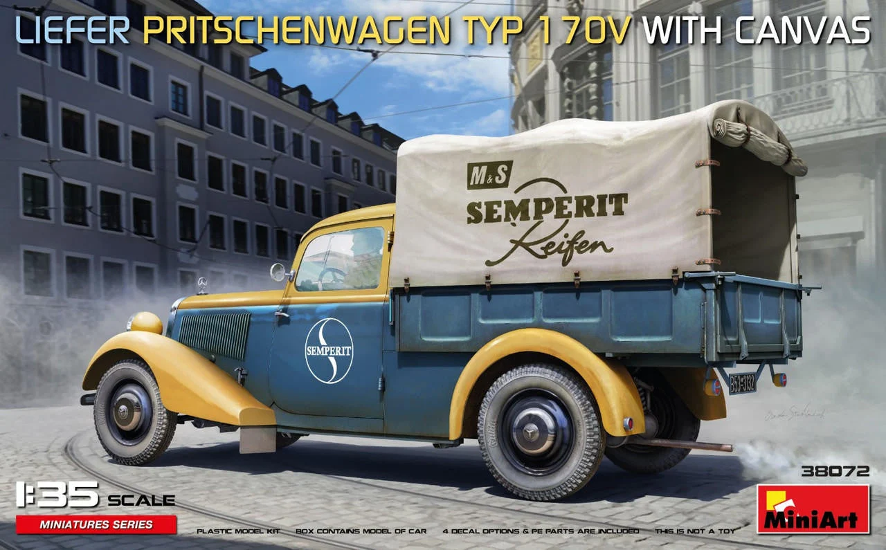 Miniart 1/35 Miniart Liefer Pritschenwagen Typ 170V with Canvas