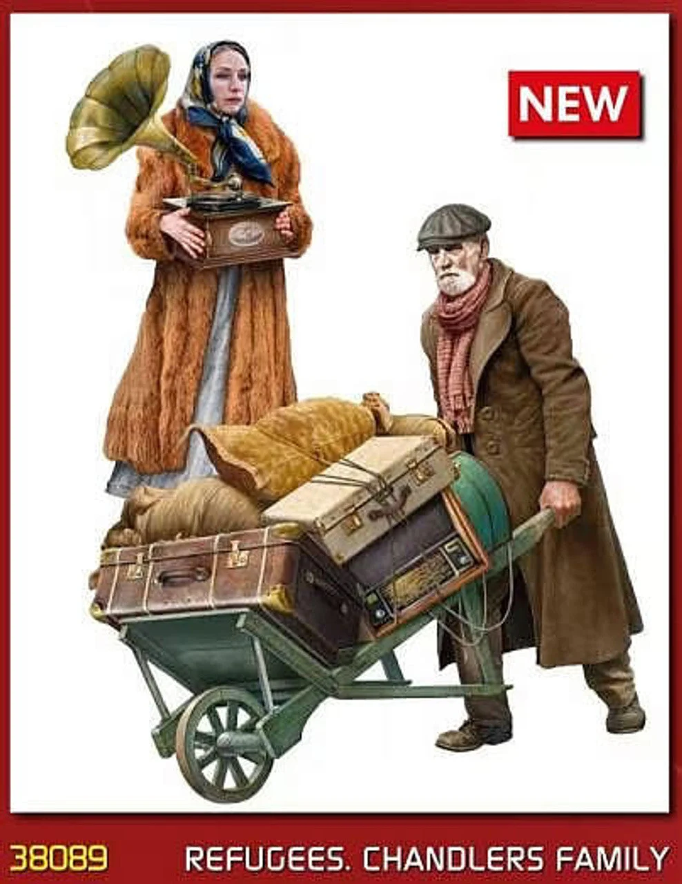 Miniart 1/35 Refugees Chandlers Family Figures