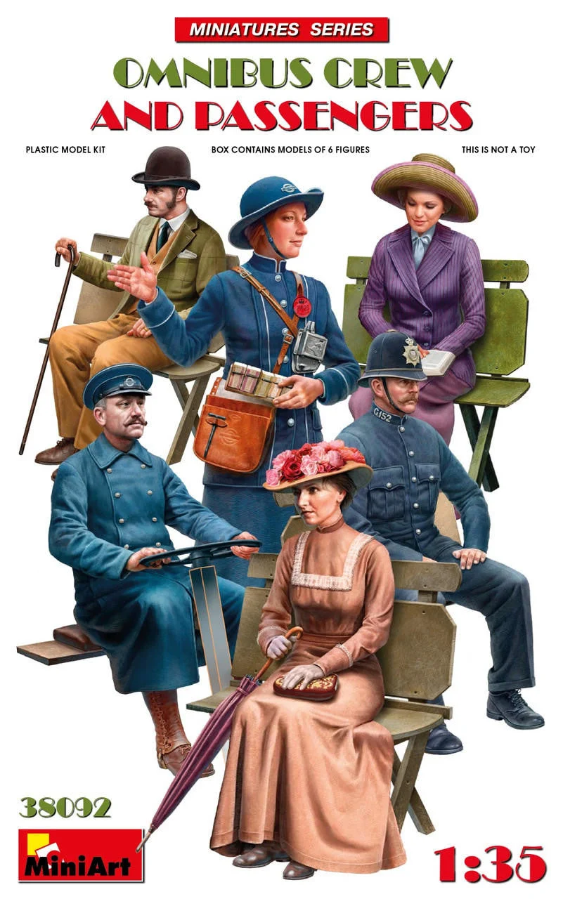 Miniart 1/35 Miniart Omnibus Crew and Passengers