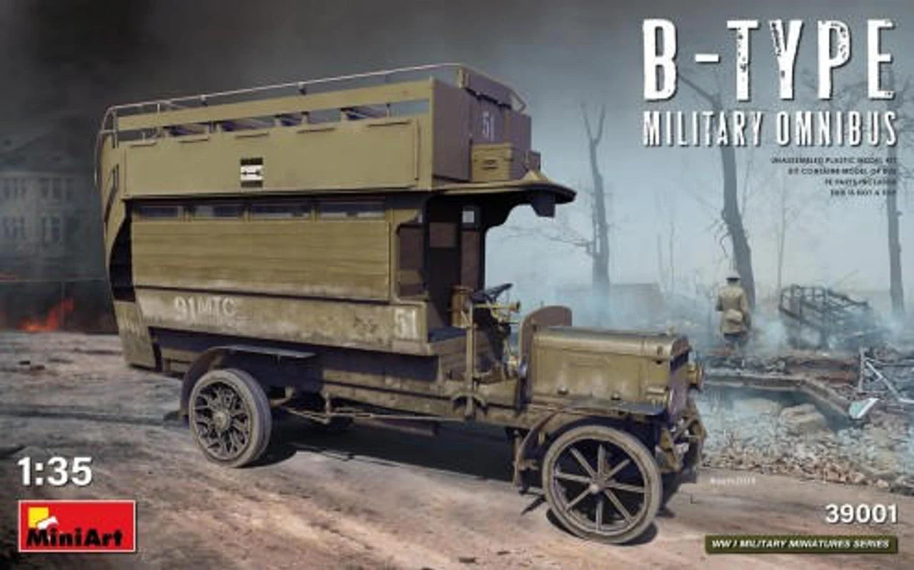 Miniart 1/35 Miniart WWI B-Type Military Omnibus