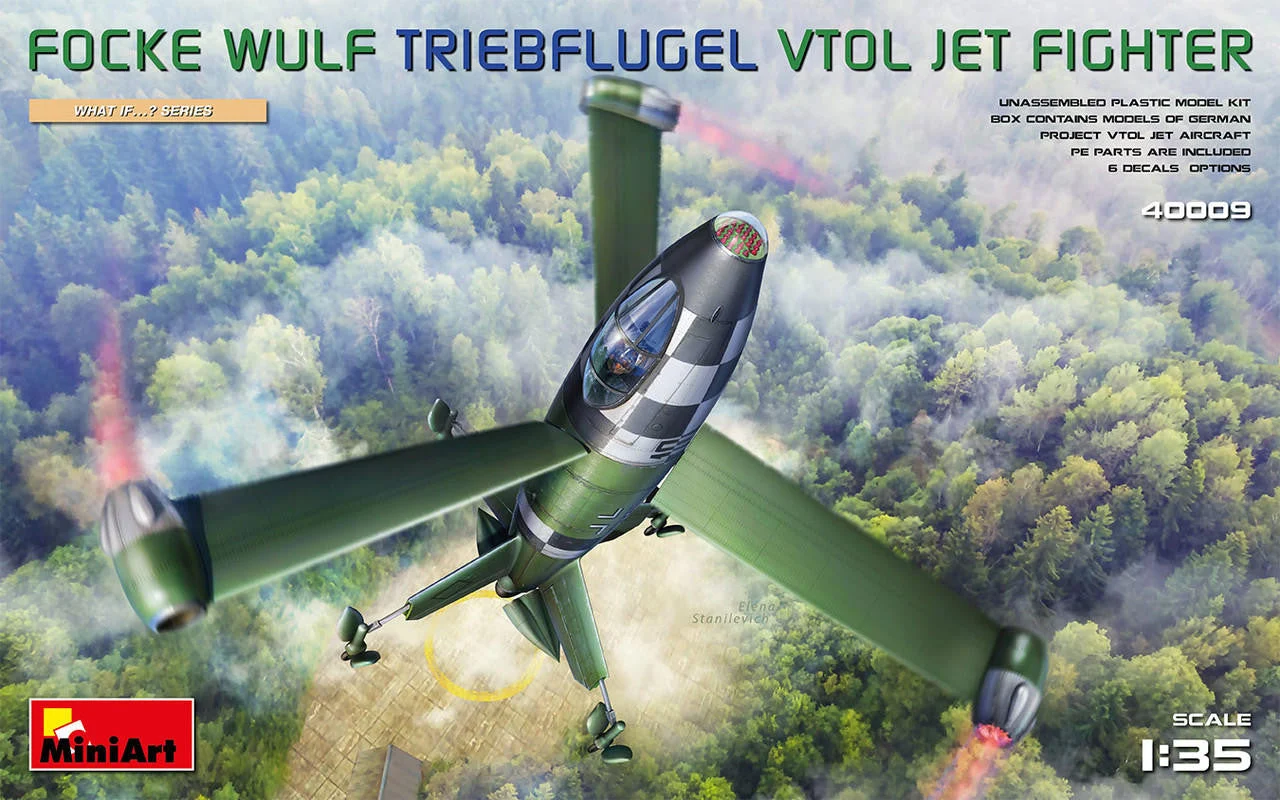 Miniart 1/35 Miniart Focke Wulf Triebflugel (VTOL) Jet Fighter
