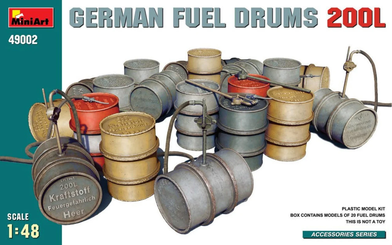 Miniart 1/48 Miniart German Fuel Drums 200L