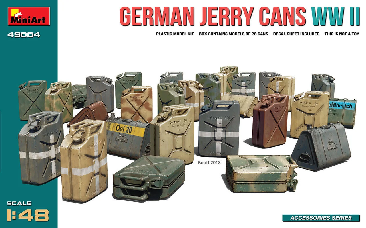Miniart 1/48 MiniArt Miniart German WW2 Jerry Cans